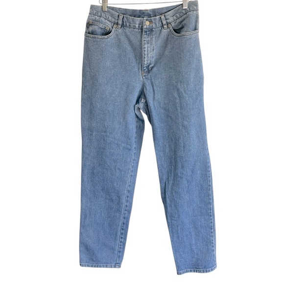 Vintage Lauren Jeans Co Ralph Lauren Women’s Mom Denim Button Logo Jeans Size 14 - Picture 1 of 10